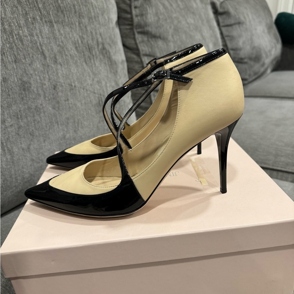 Jimmy Choo cream and patent leather heels size 41 - Picture 4 of 10